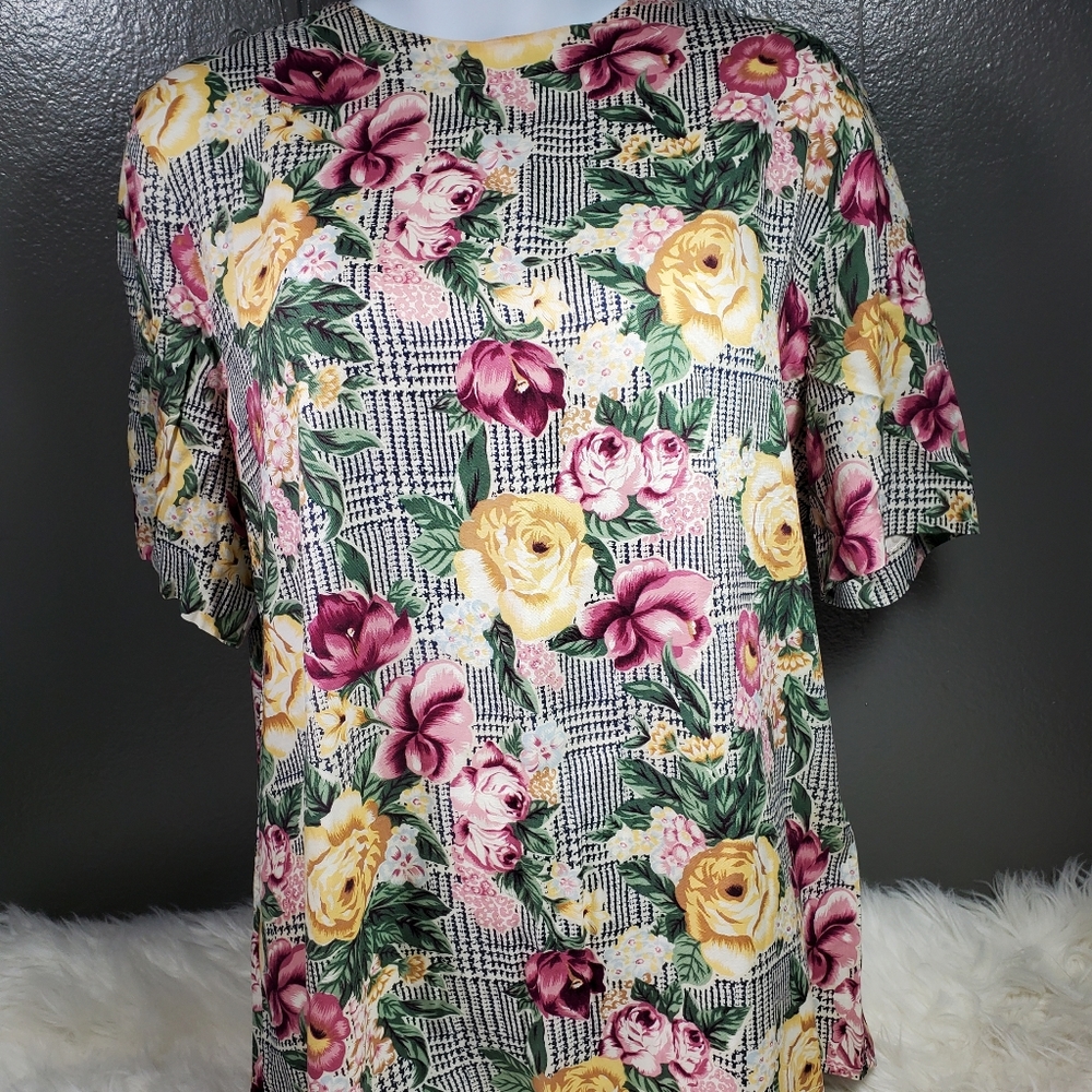 Ali Miles women's blouse size 12 floral